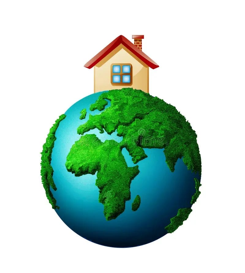 House on Top of Earth Representing Global Water Testing Standards