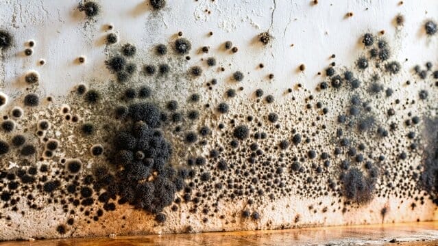 Mold Growth on Wall for Air Testing Service