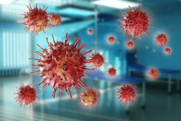 Virus Particles in Air of Hospital Testing Environment