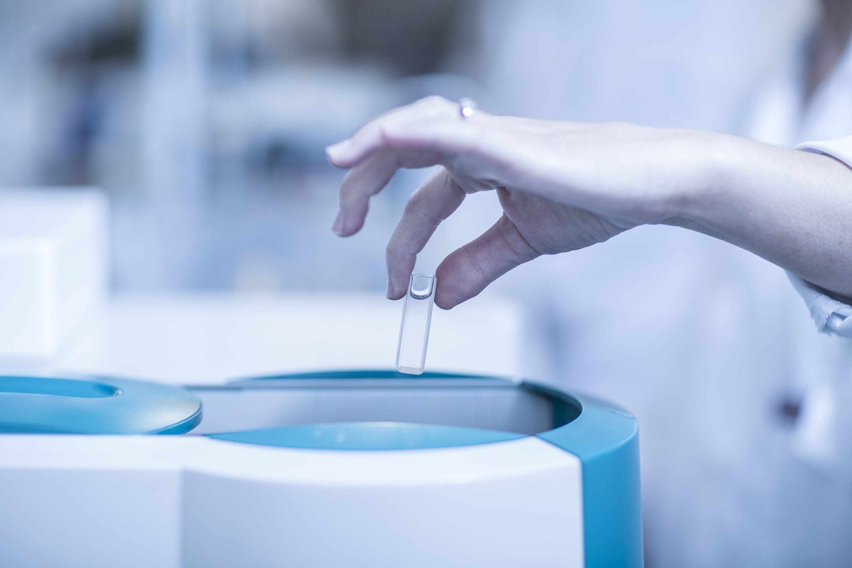 Scientist Performing Commercial Radionuclide Water Testing in Lab